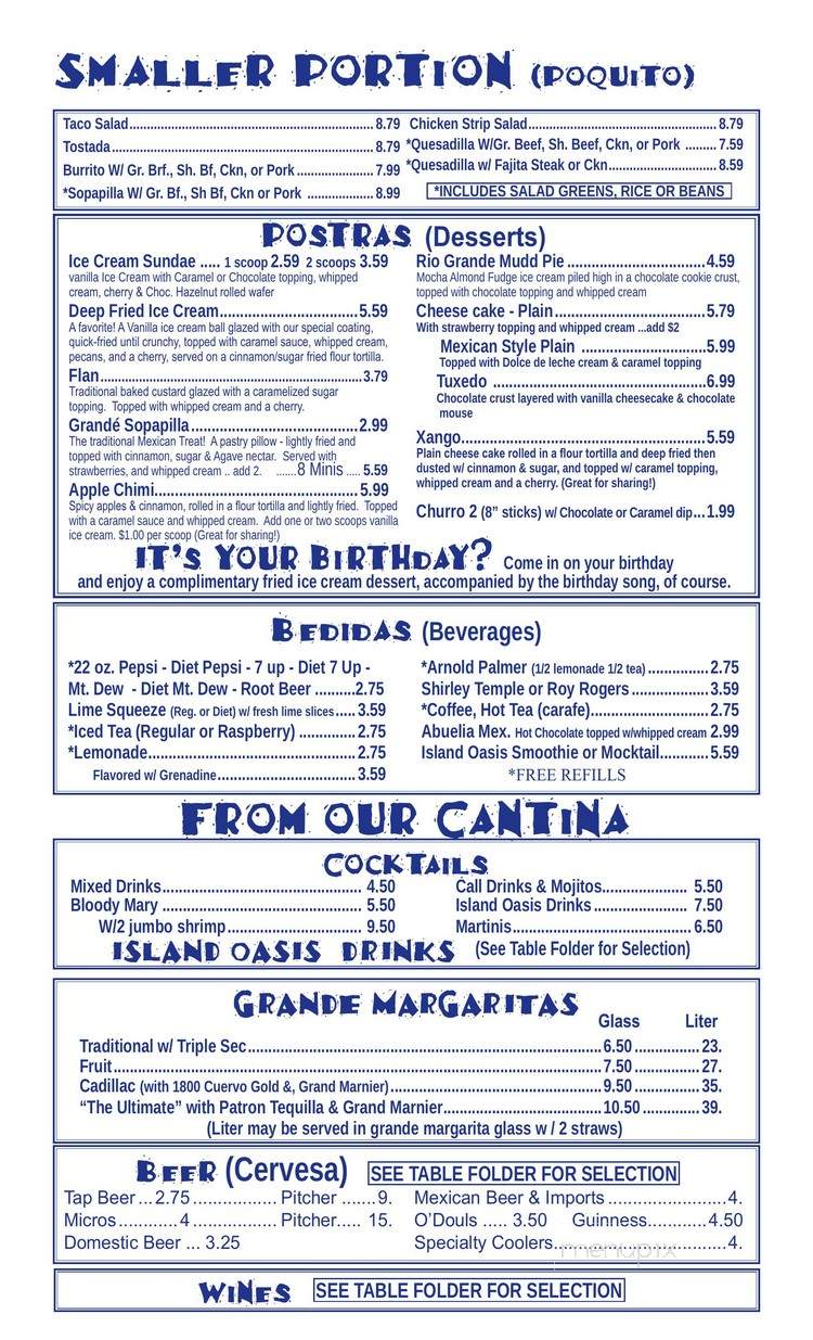 Christina's Cocina Cafe - Butte, MT menu_pic