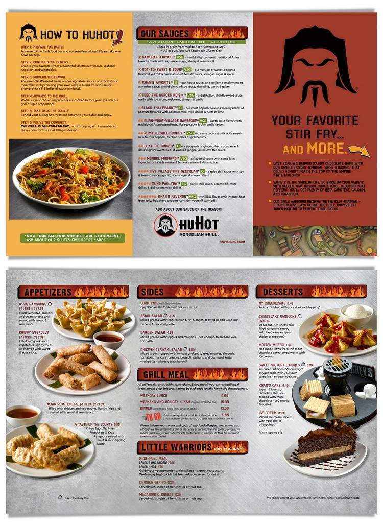 HuHot Mongolian Grill - Billings, MT menu_pic