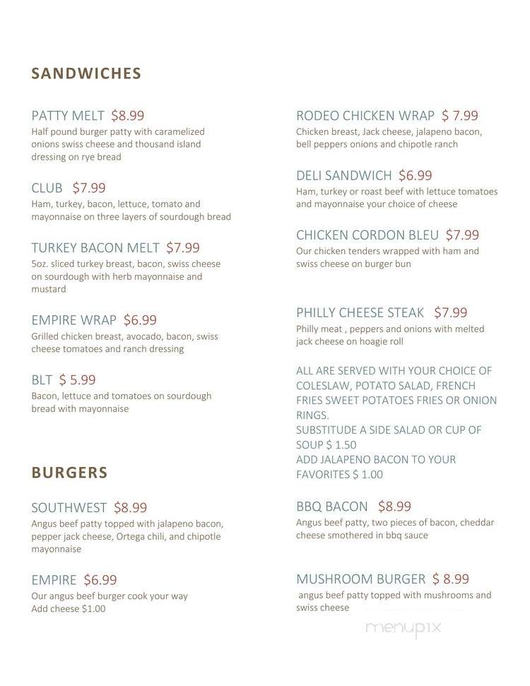 Mallards Restaurant - Carson City, NV menu_pic