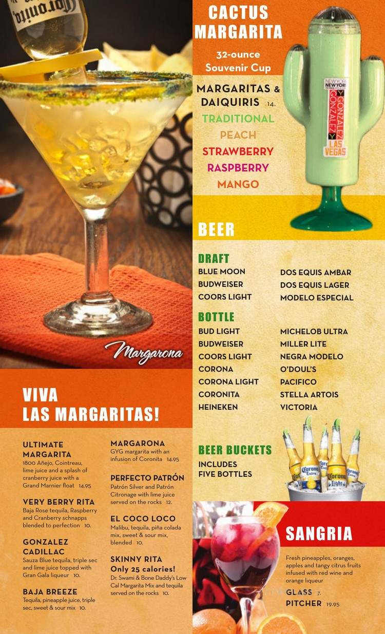 Gonzalez & Gonzalez Mexican - Las Vegas, NV menu_pic