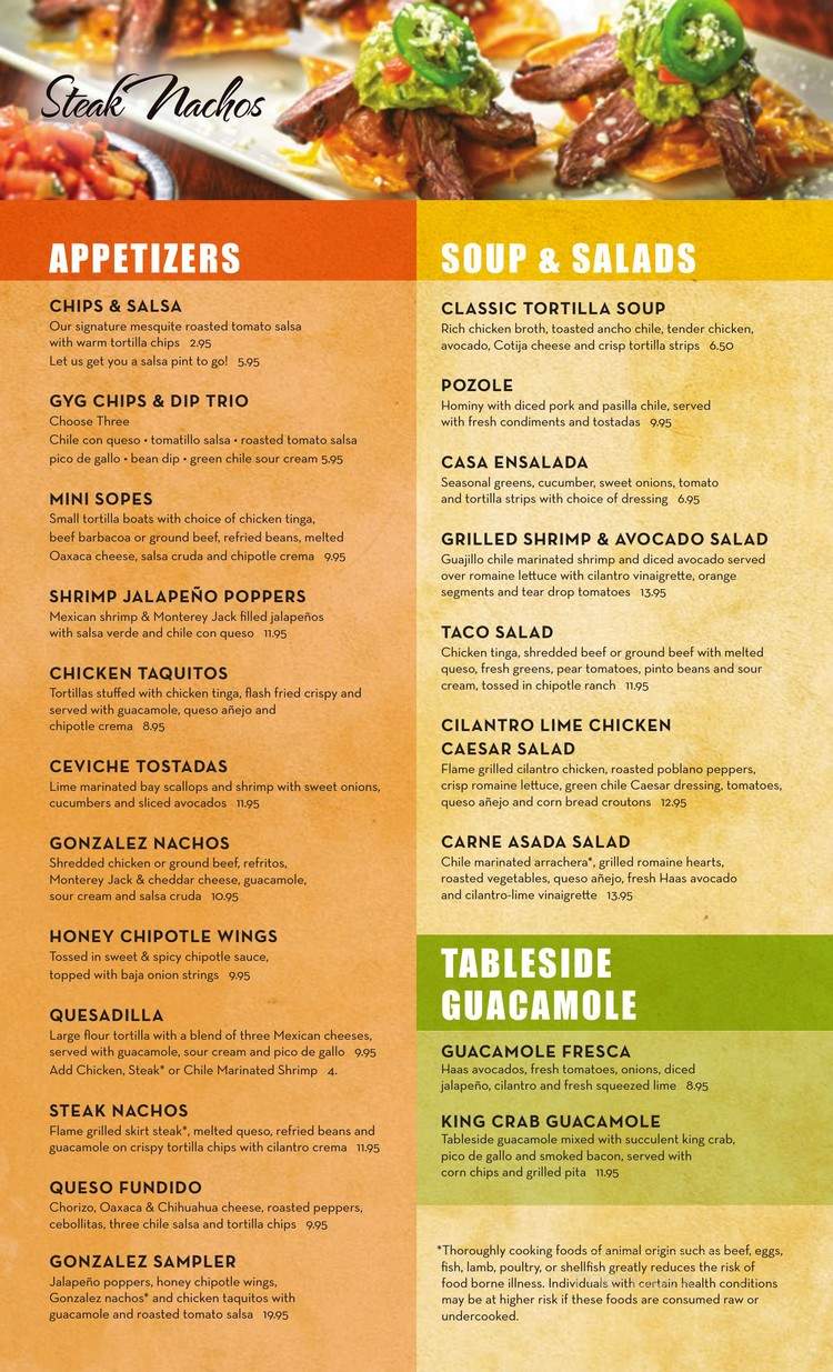 Gonzalez & Gonzalez Mexican - Las Vegas, NV menu_pic