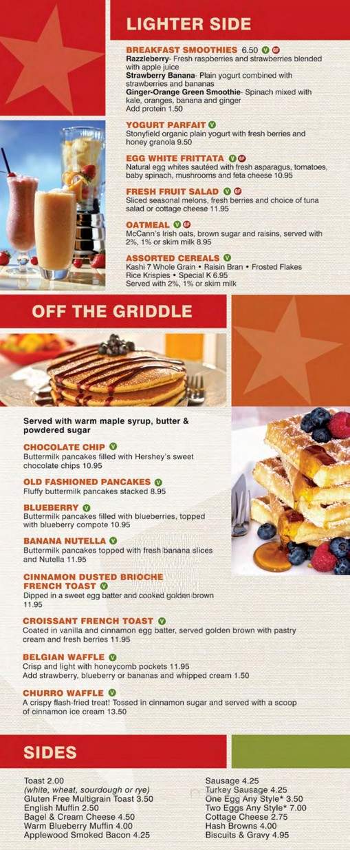America Restaurant - Las Vegas, NV menu_pic