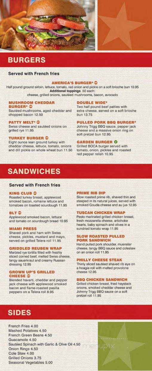 America Restaurant - Las Vegas, NV menu_pic