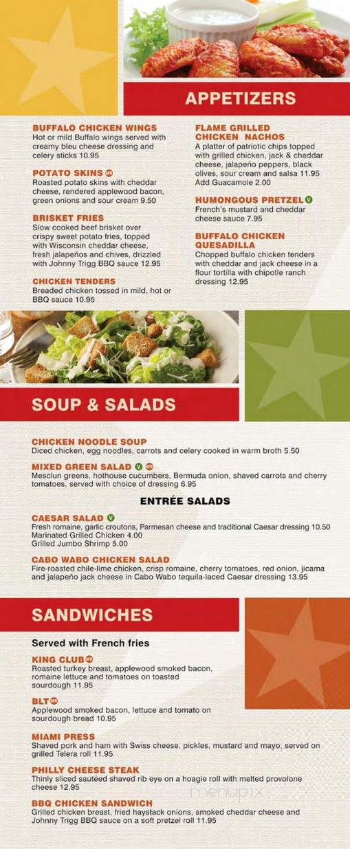 America Restaurant - Las Vegas, NV menu_pic