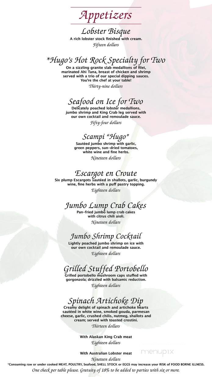 Magnolia's Veranda - Las Vegas, NV menu_pic