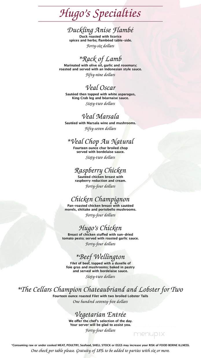 Magnolia's Veranda - Las Vegas, NV menu_pic