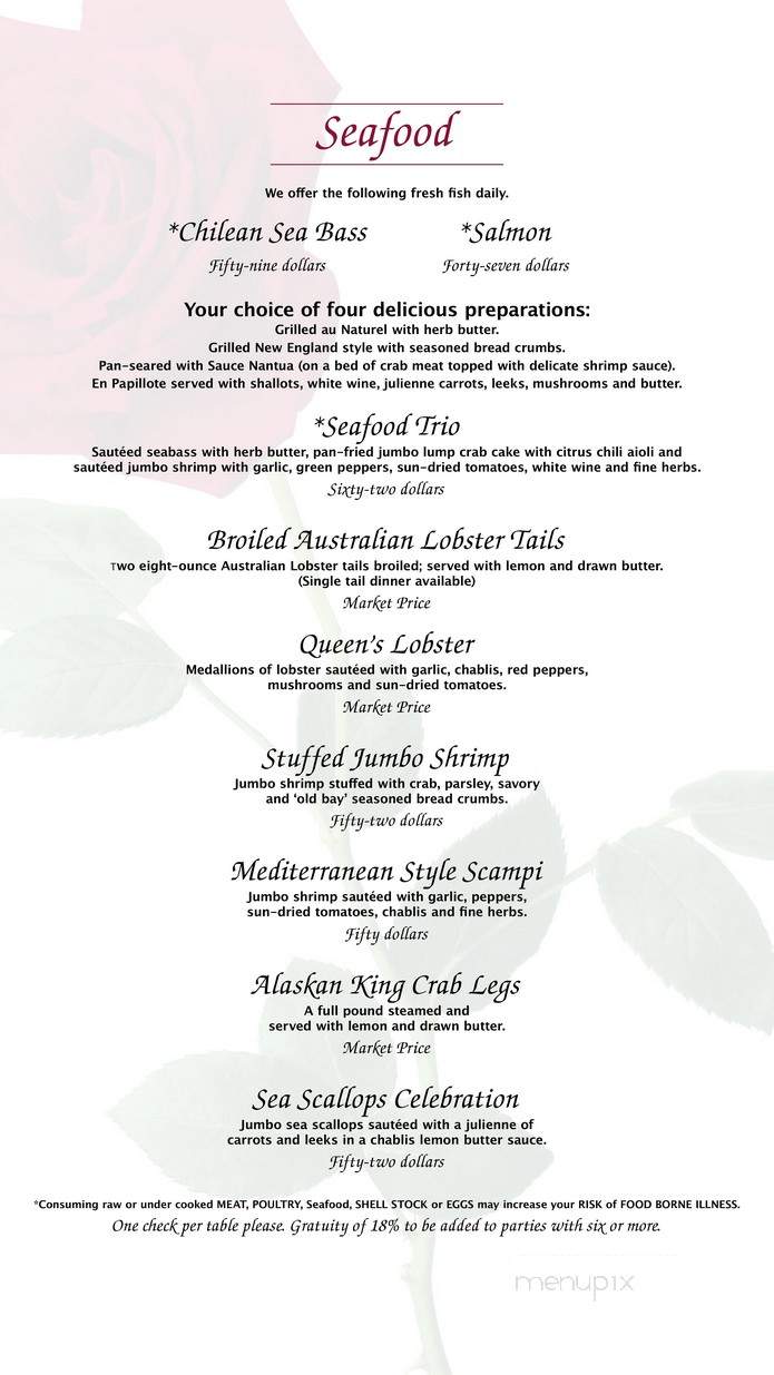 Magnolia's Veranda - Las Vegas, NV menu_pic