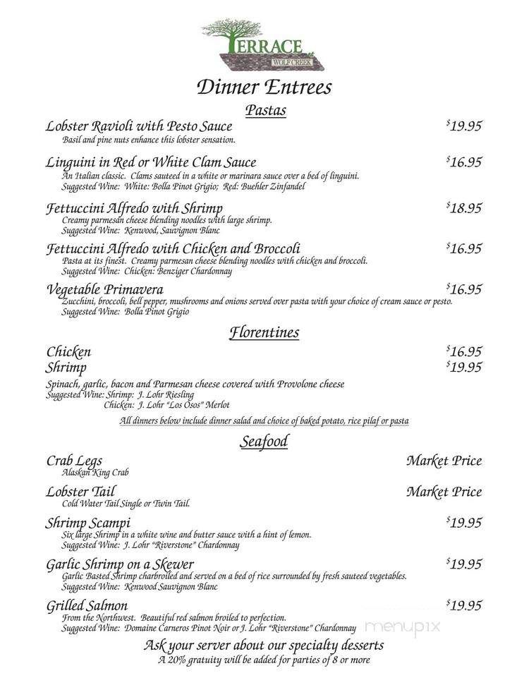 Terrace At Wolf Creek - Mesquite, NV menu_pic