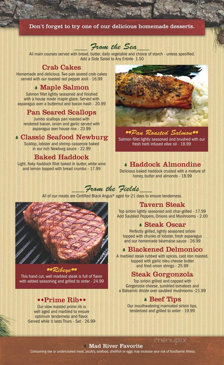Mad River Tavern - Campton, NH menu_pic