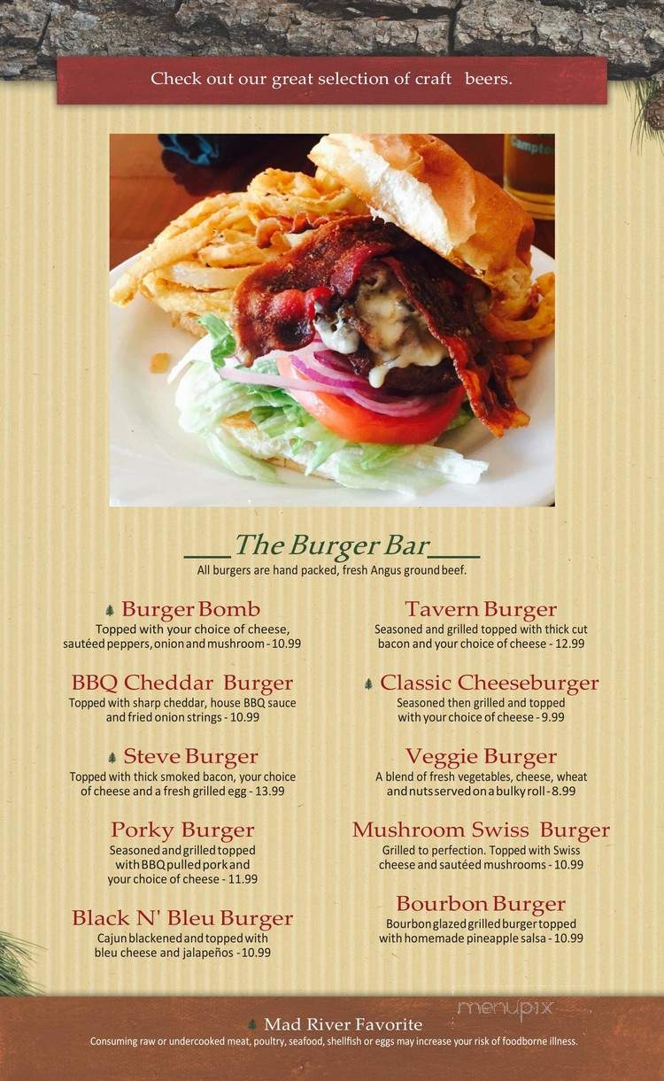 Mad River Tavern - Campton, NH menu_pic