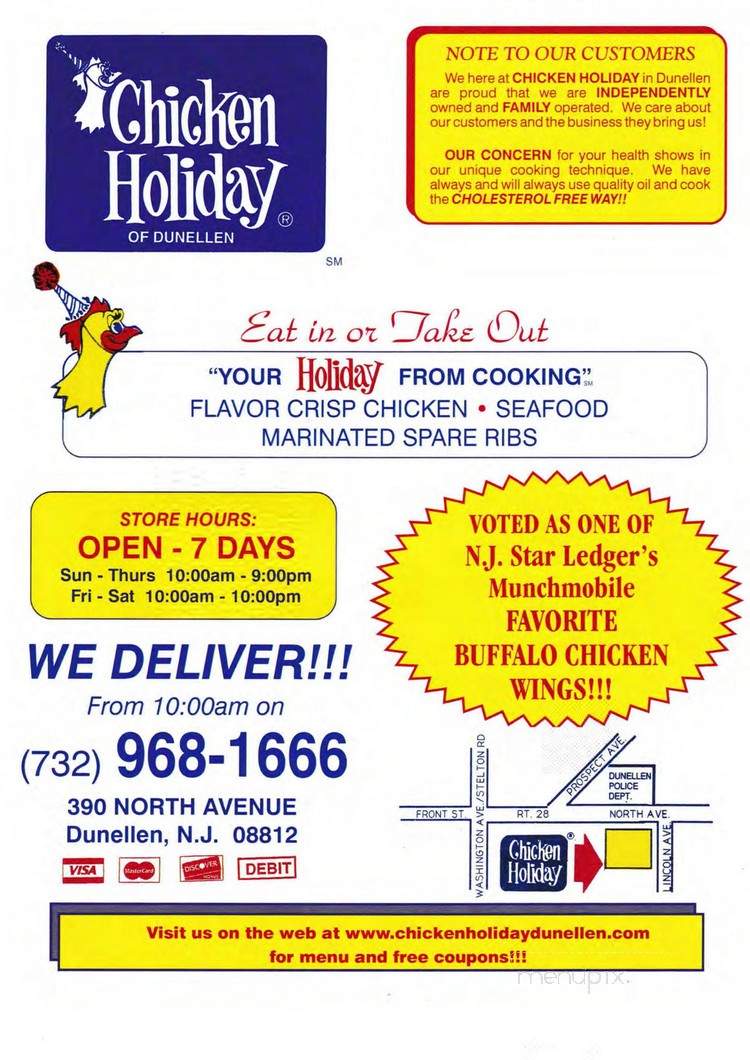 Chicken Holiday - Dunellen, NJ