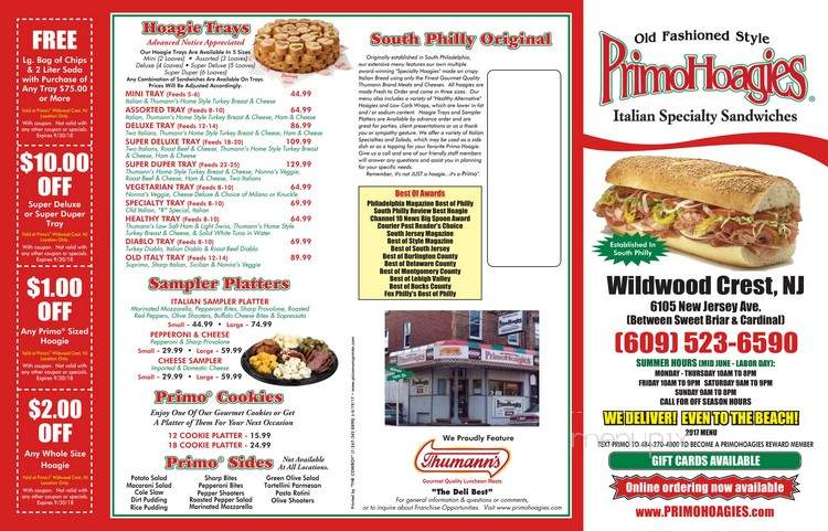 PrimoHoagies - Wildwood Crest, NJ