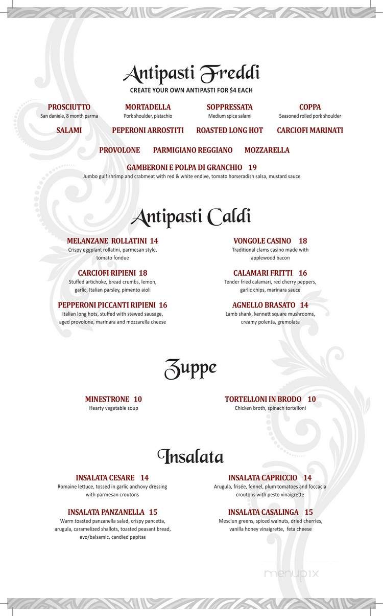 Capriccio - Atlantic City, NJ menu_pic