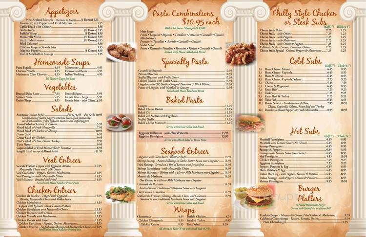 Frank's Pizza & Restaurant - Bayville, NJ menu_pic