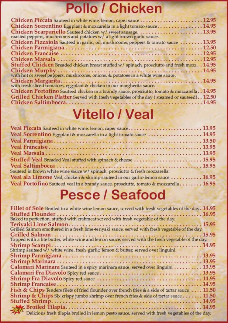 Foschini's Brick Oven Kitchen - Lyndhurst, NJ menu_pic
