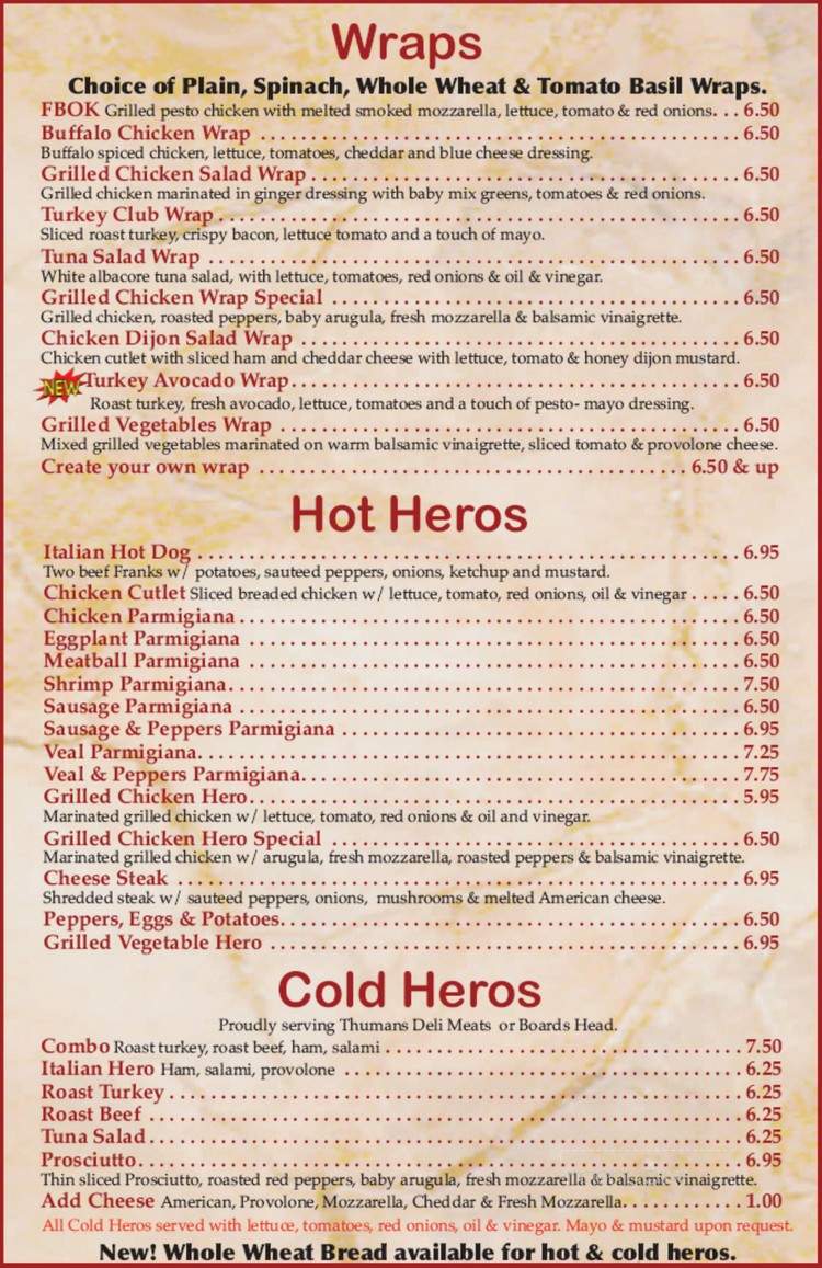 Foschini's Brick Oven Kitchen - Lyndhurst, NJ menu_pic