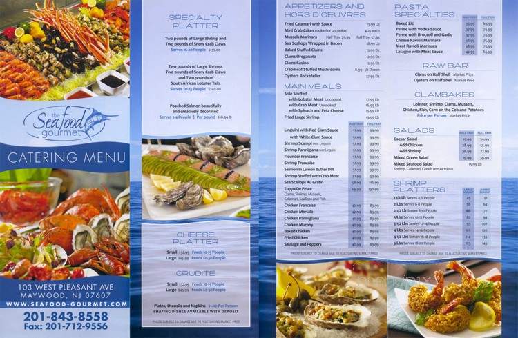 Seafood Gourmet Inc - Maywood, NJ menu_pic
