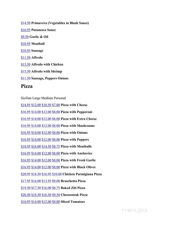 Joe's Pizzeria & Restaurant II - Wall, NJ menu_pic