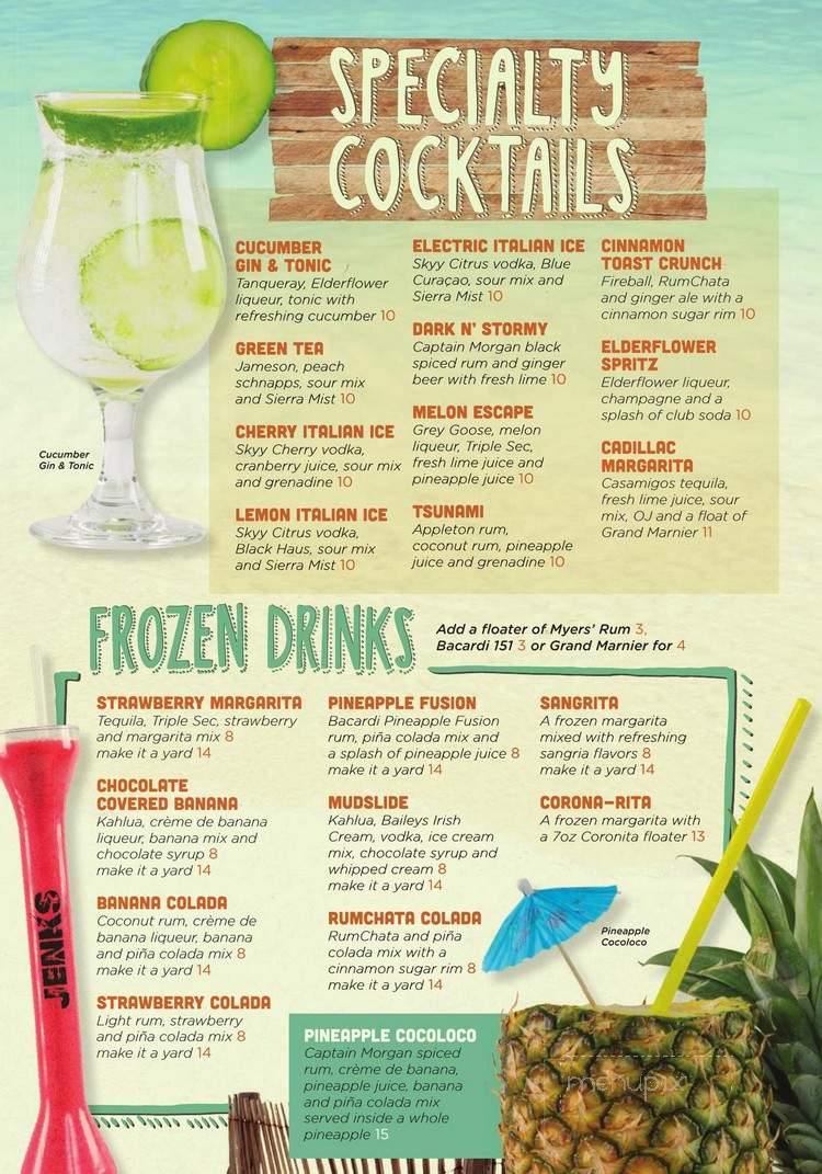 Jenkinson's Pavillion Restaurant - Point Pleasant Beach, NJ menu_pic