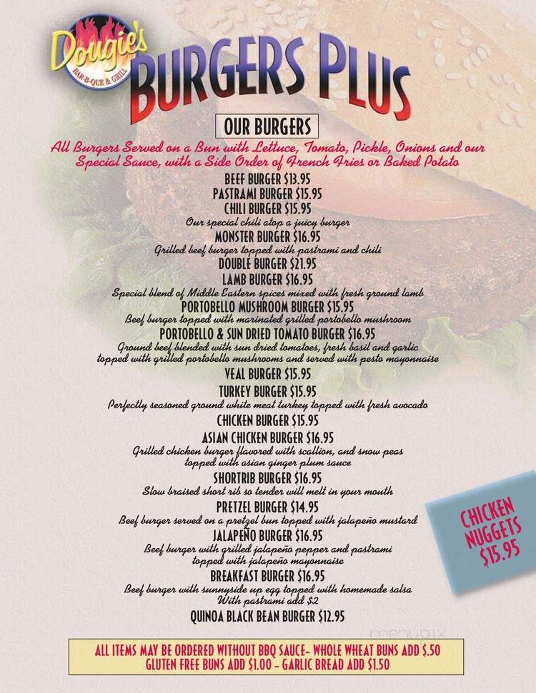 Dougies Bar-B-Que - Teaneck, NJ menu_pic