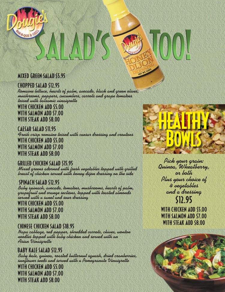 Dougies Bar-B-Que - Teaneck, NJ menu_pic