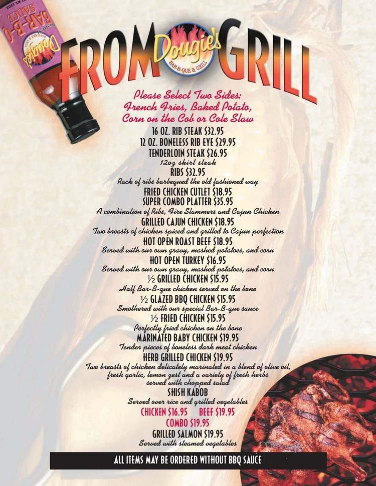 Dougies Bar-B-Que - Teaneck, NJ menu_pic