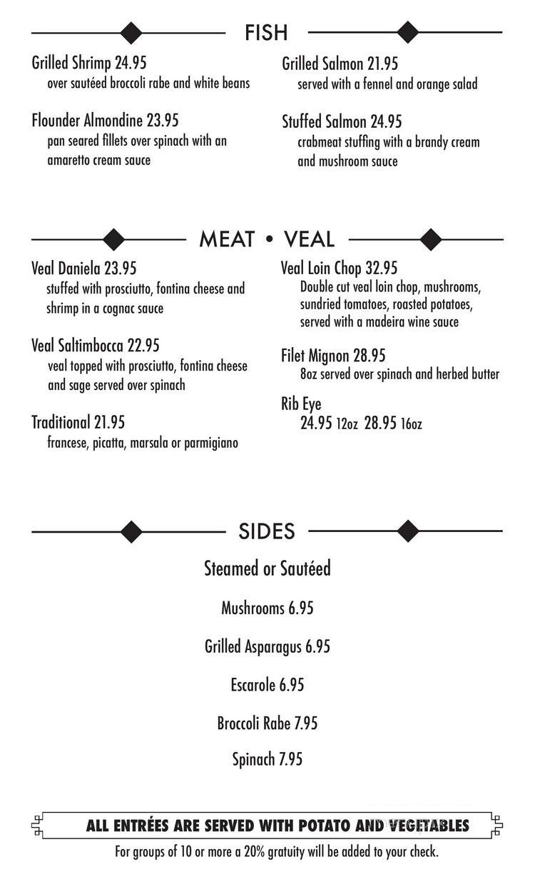 Amore Cucina Restaurant - Totowa, NJ menu_pic
