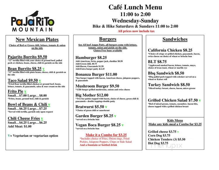 Pajarito Mountain Cafe - Los Alamos, NM