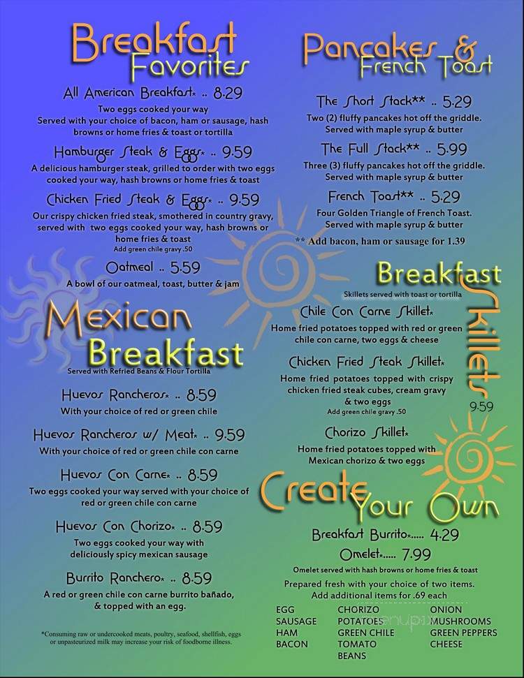 Chilitos Restaurant - Las Cruces, NM menu_pic