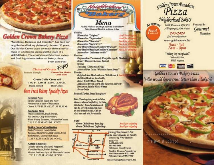 Golden Crown Panaderia - Albuquerque, NM menu_pic