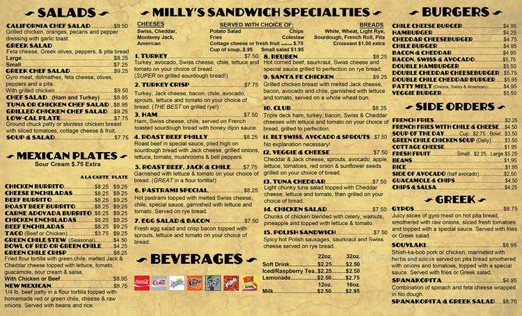 Milly's Restaurant - Albuquerque, NM