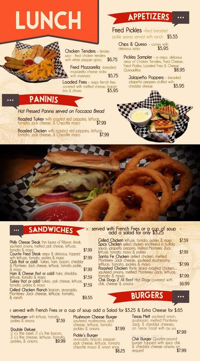 Pickles Restaurant - Edmond, OK menu_pic