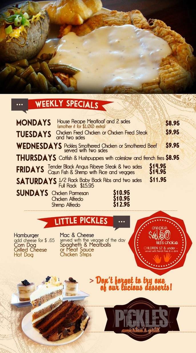 Pickles Restaurant - Edmond, OK menu_pic