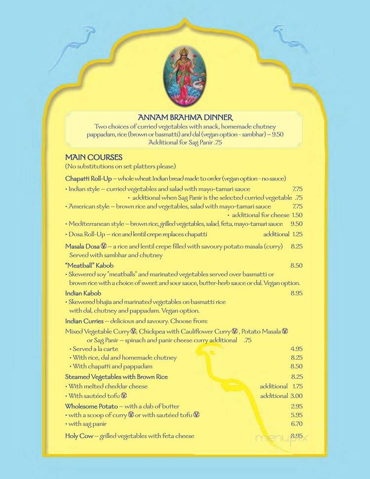 Annam Brahma Restaurant - Jamaica, NY menu_pic