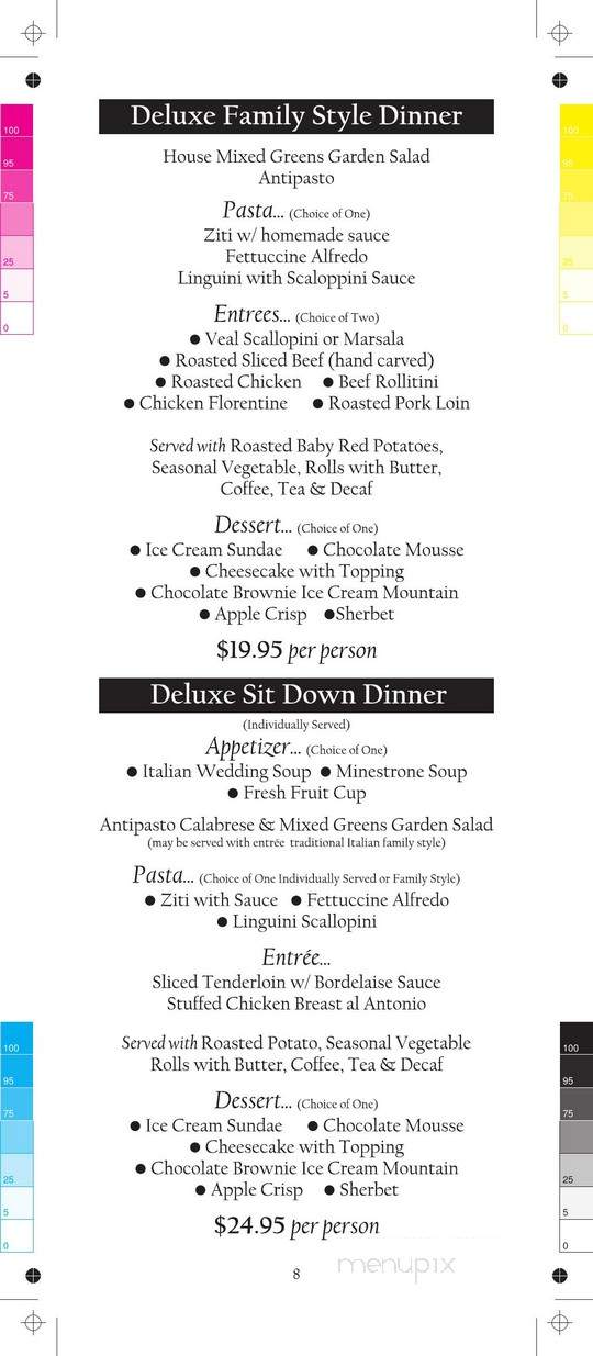 Antonios Restaurant - Niagara Falls, NY menu_pic