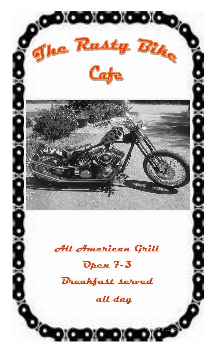 The Rusty Bike Cafe - Clayton, GA menu_pic