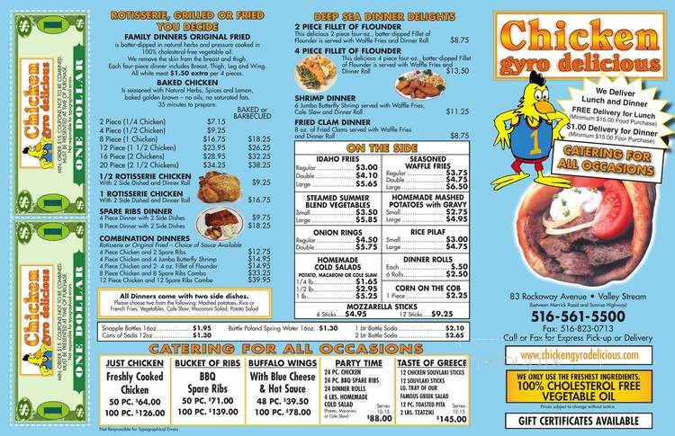 Chicken Delicious - Valley Stream, NY menu_pic