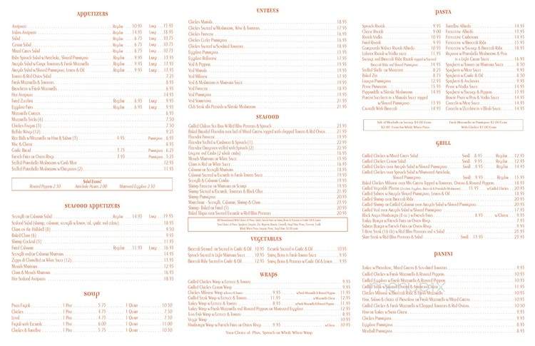 Ciros Pizza Cafe - Staten Island, NY menu_pic