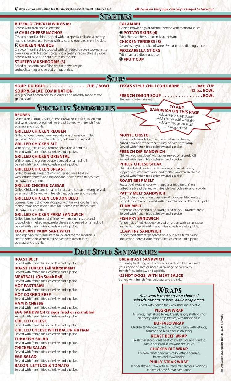 Glenville Queen Diner - Scotia, NY menu_pic