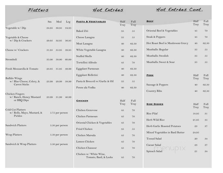 Jen & Jerry's Deli - Carmel, NY menu_pic