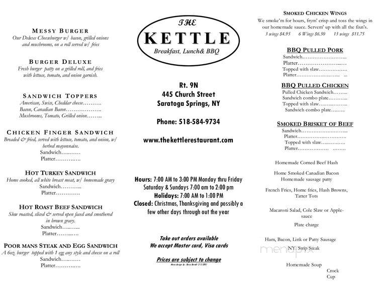 Kountry Kettle - Saratoga Springs, NY