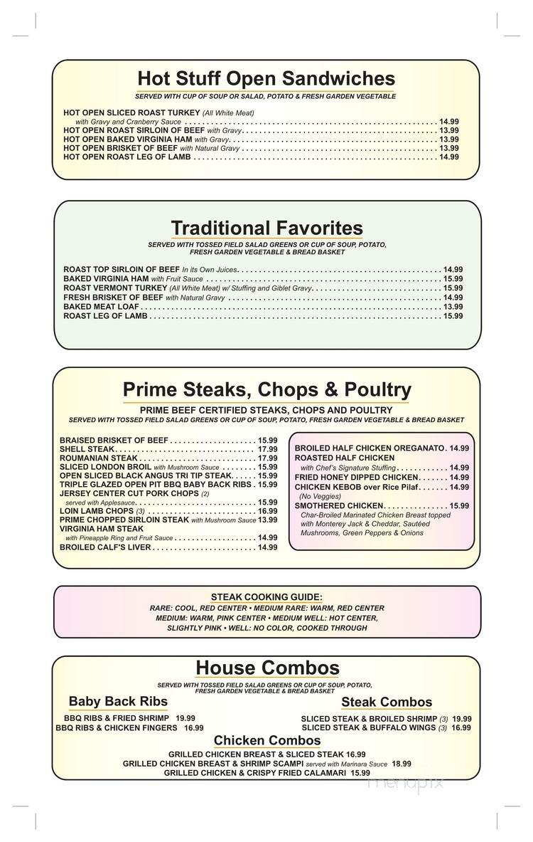 Mount Ivy Diner - Pomona, NY menu_pic