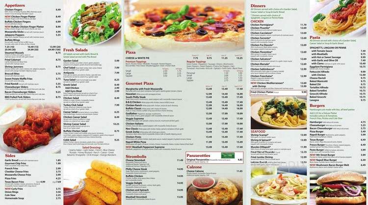 Napoli Pizzeria - Brooklyn, NY menu_pic
