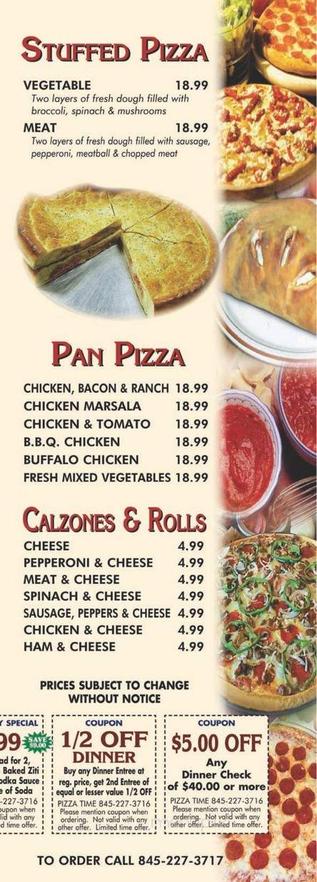 Pizza Time Restaurant - Wappingers Falls, NY