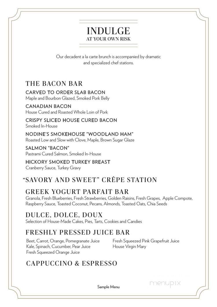 Rainbow Room - New York, NY menu_pic