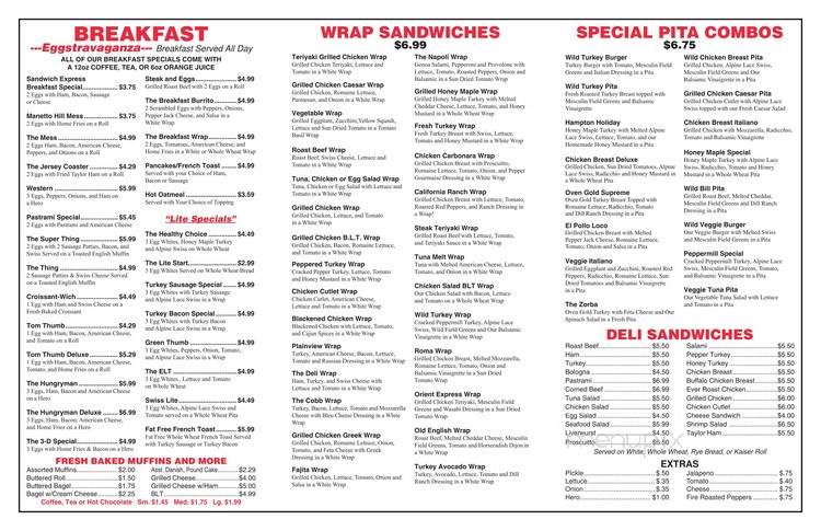 Sandwich Express - Plainview, NY menu_pic