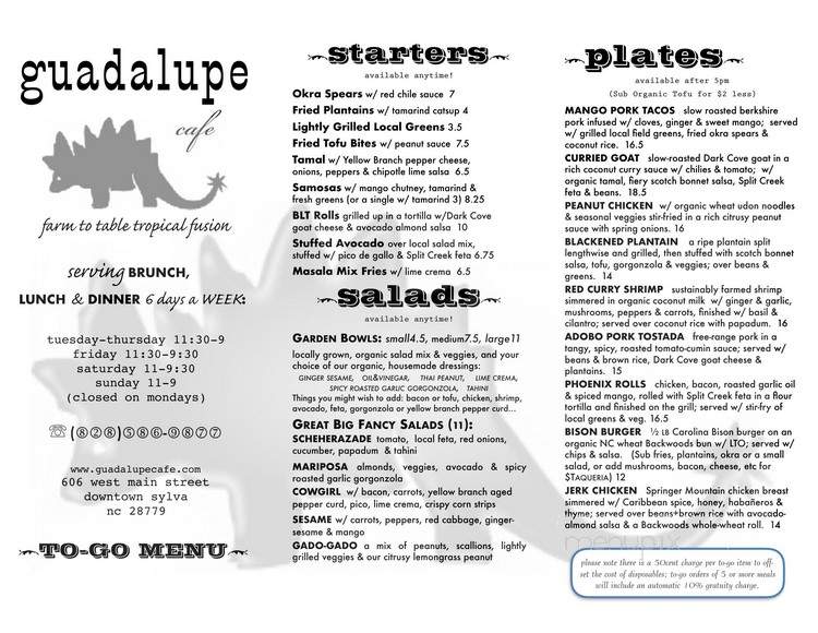 Guadalupe Cafe - Sylva, NC