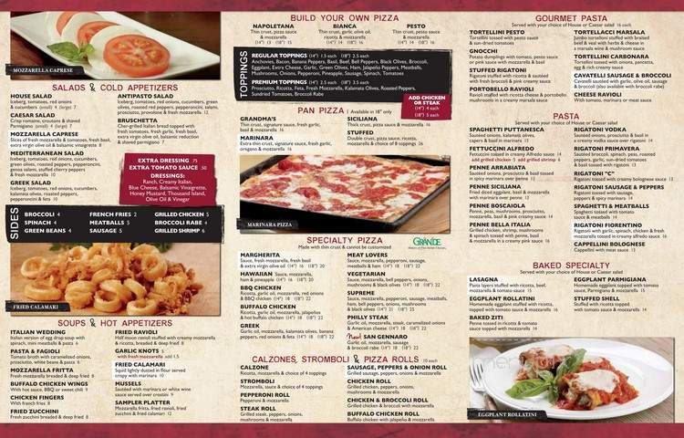 Bella Italia Restaurant - Raleigh, NC menu_pic