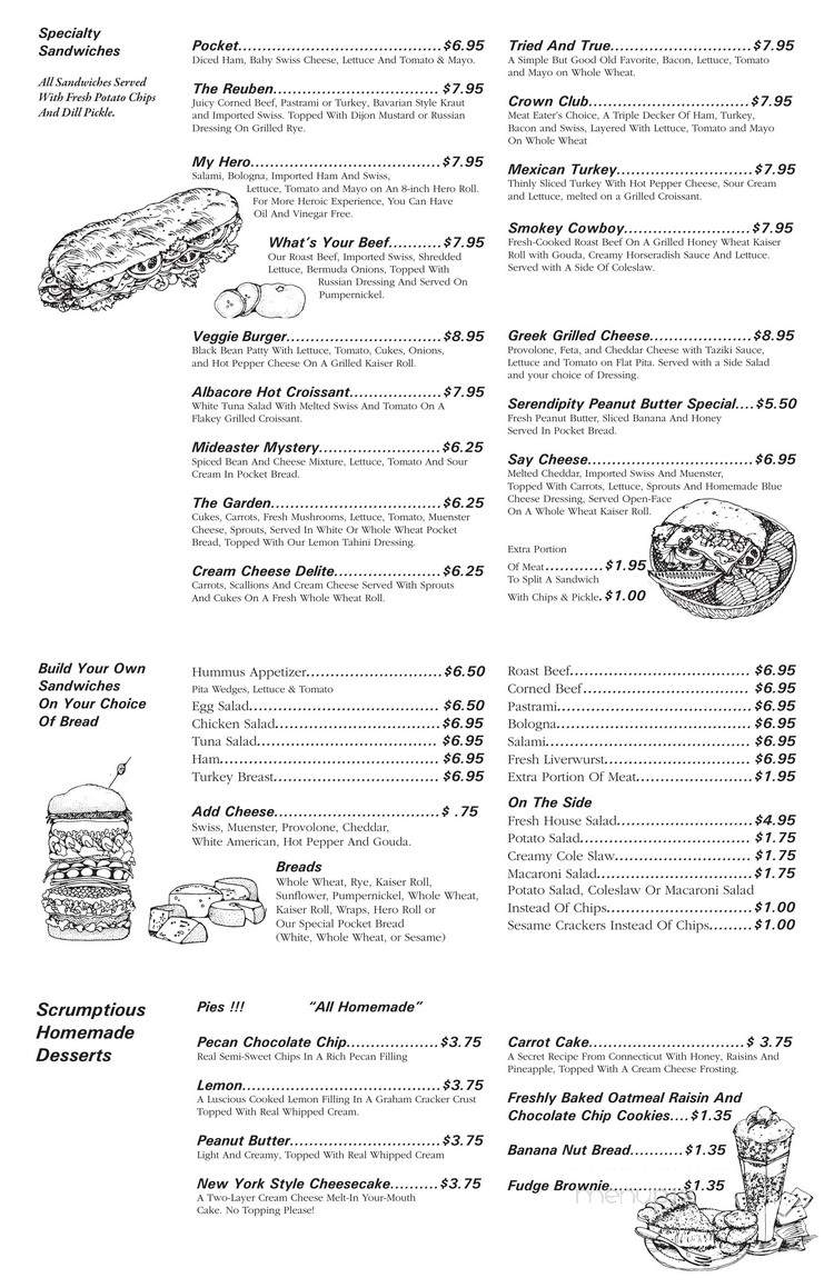 Serendipity Gourmet - Cary, NC menu_pic