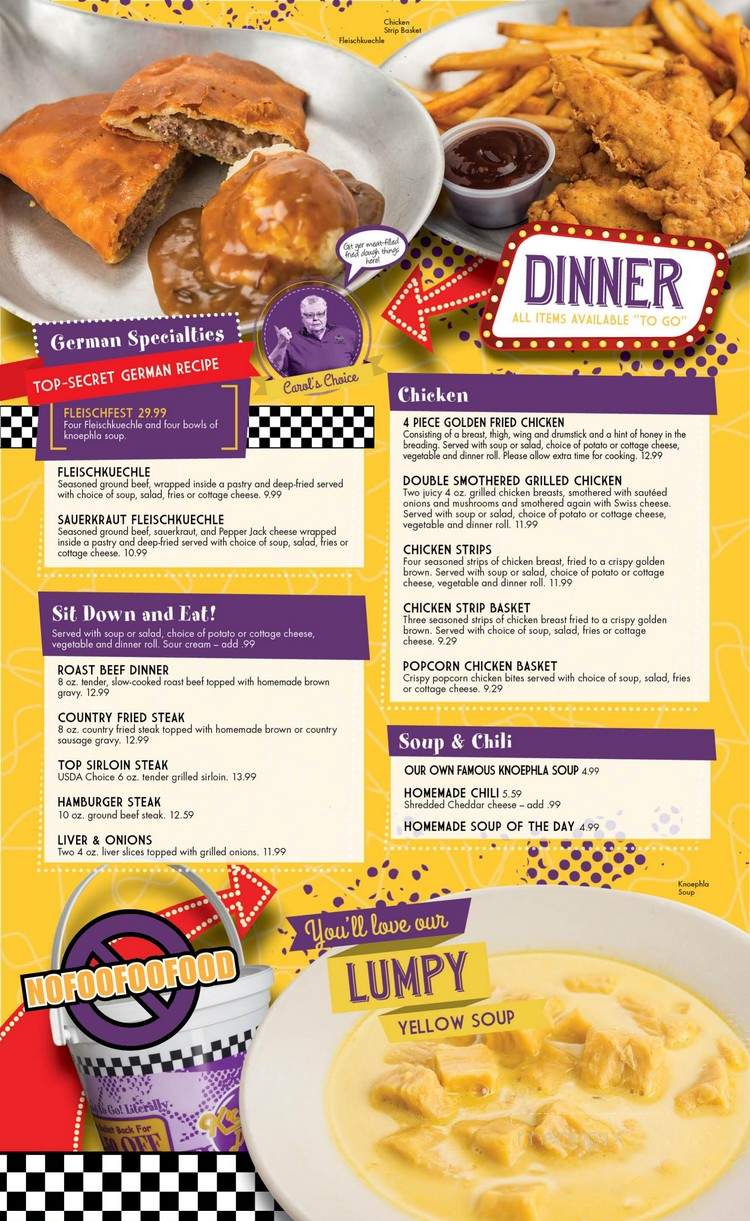 Kroll's Diner - Mandan, ND menu_pic